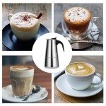 Stainless Steel Stovetop Espresso Maker - 6 Cup