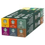 Starbucks Nespresso Coffee Capsules Variety Pack 60 Count