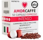 Amorcaffe 50 Intenso Ristretto Nespresso-Compatible Capsules