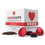 Amorcaffe 100 Intenso Coffee Capsules for Lavazza