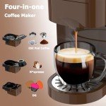 KOTLIE 19 Bar Espresso Coffee Machine 4-in-1
