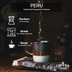 Peru Coffee Beans 1kg - Light Roast, Aroma Bliss