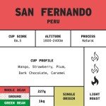 Peru Light Roast Whole Bean Coffee - 227g