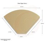 Edesia Espresso Cone Coffee Filters - 1000 Pack