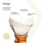 Chemex Classic White Coffee Filters, 200 Count
