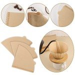 Unbleached Coffee Filter Papers for V60 Drippers - 140 Pcs