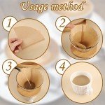 Unbleached Coffee Filter Papers for V60 Drippers - 140 Pcs