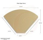 Edesia Espresso Cone Coffee Filters - 300 Pack