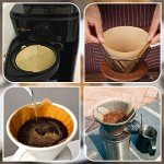 Unbleached Coffee Filter Papers for V60 Drippers - 140 Pcs