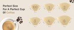 Edesia Espresso Cone Coffee Filters - 300 Pack
