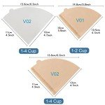 YQL Disposable Unbleached Coffee Filters – 200 Count