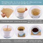 YQL Disposable Unbleached Coffee Filters – 200 Count