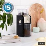 Krups Expert Burr Automatic Coffee Grinder - Black/Silver