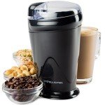 Compact Electric Coffee Grinder with One Touch Operation