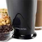 Compact Electric Coffee Grinder with One Touch Operation