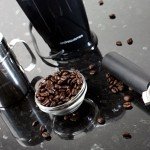 Compact Electric Coffee Grinder with One Touch Operation