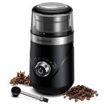 Adjustable Electric Coffee Grinder with Stainless Steel Cup