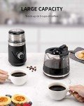 Adjustable Electric Coffee Grinder with Stainless Steel Cup