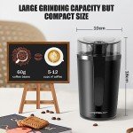 Aigostar Electric Coffee Grinder with Stainless Steel Blades