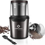LINKchef Electric Coffee and Spice Grinder, Black