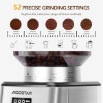 Aigostar Electric Conical Burr Coffee Grinder