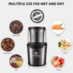 LINKchef Electric Coffee and Spice Grinder, Black