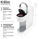 Keurig K-Slim Single Serve Coffee Maker, White