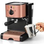 Espresso & Cappuccino Maker Set with Grinder