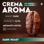 Carraro Crema Aroma Dark Roast Coffee Beans 1kg