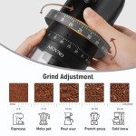 MOVNO Portable Electric Coffee Grinder with 40 Settings