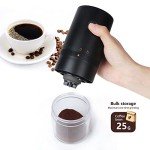 VECH Portable Electric Burr Coffee Grinder