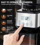 Homtone Adjustable Electric Coffee Grinder, 51 Settings