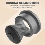 Portable Battery Coffee Grinder with 38 Settings