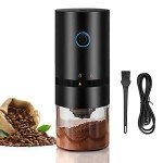 Portable Electric Burr Coffee Grinder - USB Rechargeable