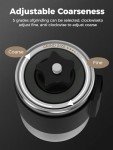 SimCoker Portable Manual Coffee Grinder with Adjustable Settings