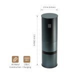 MiiCoffee Portable Electric Burr Coffee Grinder