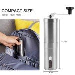 UNIFUN Adjustable Burr Coffee Grinder – Compact & Portable