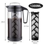 Wedrink Cold Brew Coffee Maker with Stainless Steel Filter