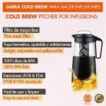 2L Cold Brew Coffee Maker Jug with Infuser
