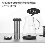 Beowanzk 960ml Portable Iced Coffee Maker