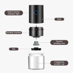 Mini Electric Burr Coffee Grinder with Adjustable Settings