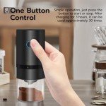 Mini Electric Burr Coffee Grinder with Adjustable Settings
