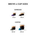 Nespresso Vertuo Pop Coffee Machine, Liquorice Black