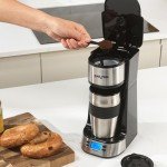 Salter One-Cup Digital Coffee Maker with Travel Mug