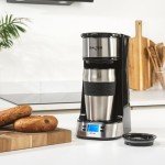Salter One-Cup Digital Coffee Maker with Travel Mug