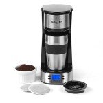 Salter One-Cup Digital Coffee Maker with Travel Mug