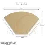 Edesia Espresso Cone Coffee Filters - 300 Pack