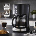GEEPAS 1.5L Programmable Drip Coffee Maker