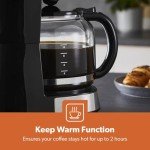 GEEPAS 1.5L Programmable Drip Coffee Maker