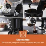 GEEPAS 1.5L Programmable Drip Coffee Maker
